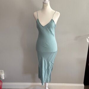 James Perse Light Blue Midi Dress
